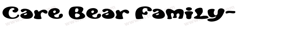 Care Bear Family字体转换